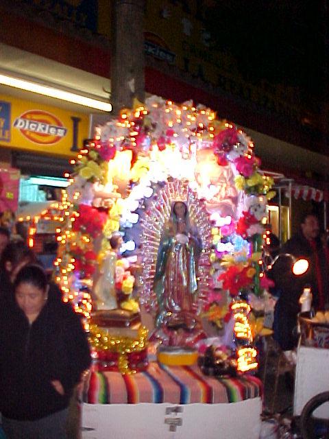 Virgin of Guadalupe Festival in Tijuana Mexico
